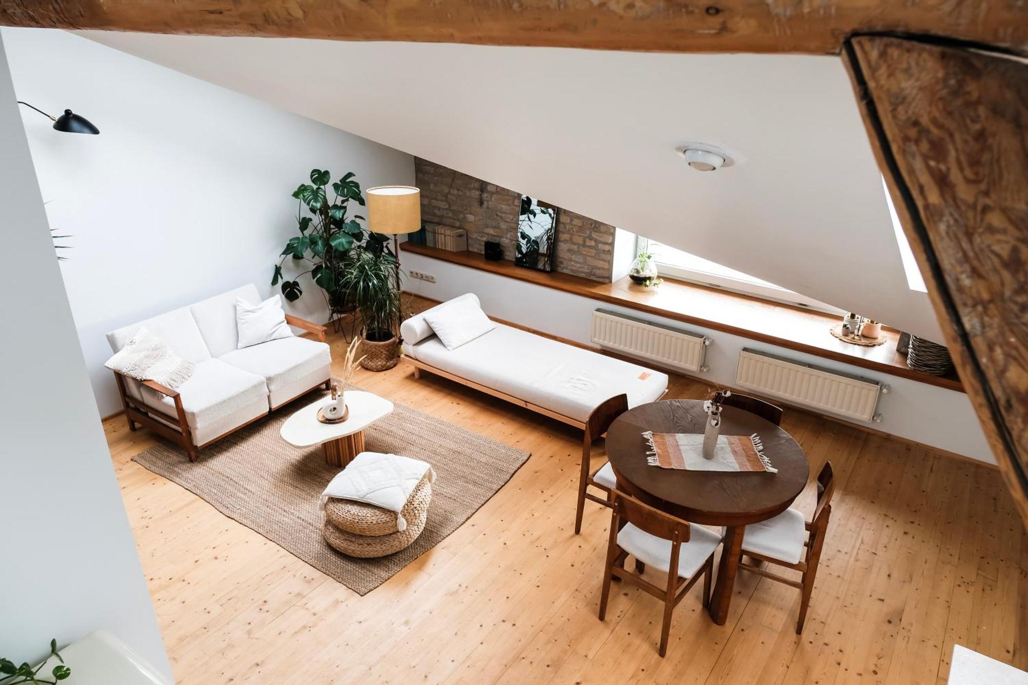 White Loft In Center With 2 King Size Beds Appartement *